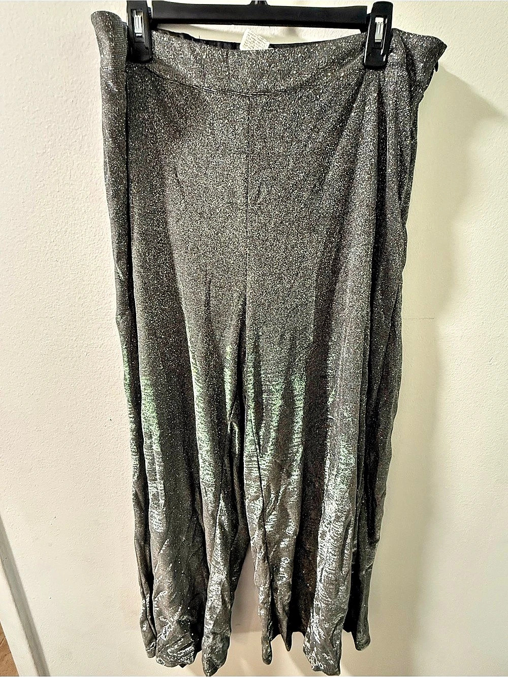 SHEIN 26327999 Sequin Palazzo in Black Size 2XL Like New